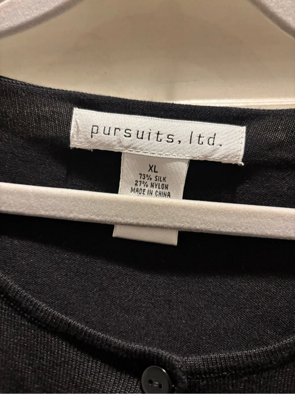 NWT! Black Women's Button Cardigan Sweater, size XL